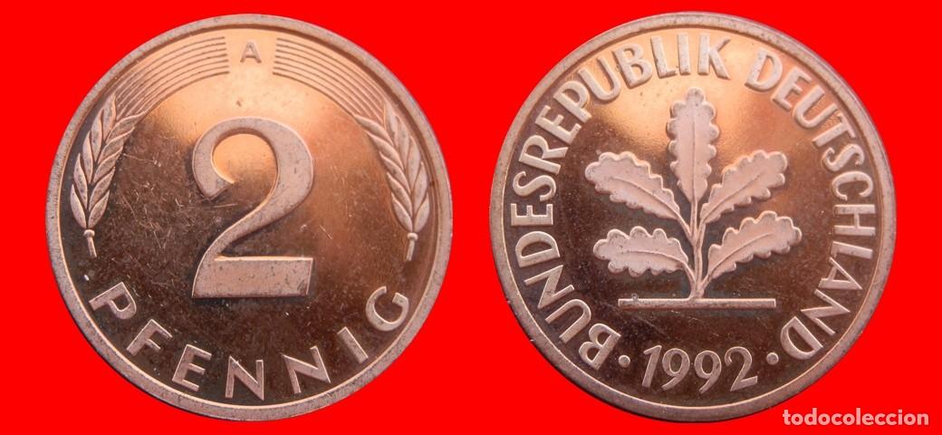 Monedas antiguas de Europa: 2 PFENNIG 1992-A PROOF BRD ALEMANIA-150653
