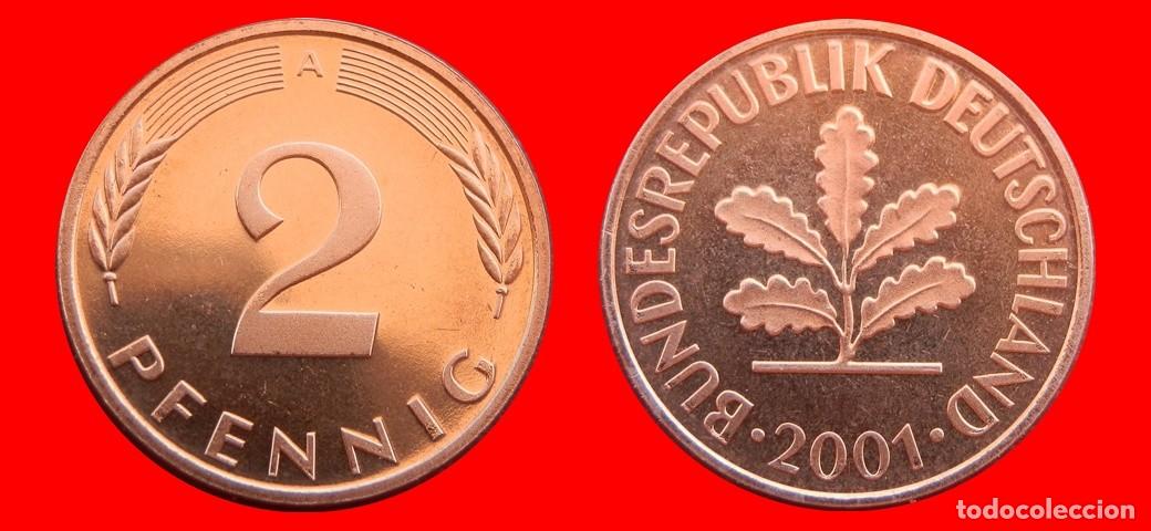 Monedas antiguas de Europa: 2 PFENNIG 2001-A PROOF BRD ALEMANIA-150655