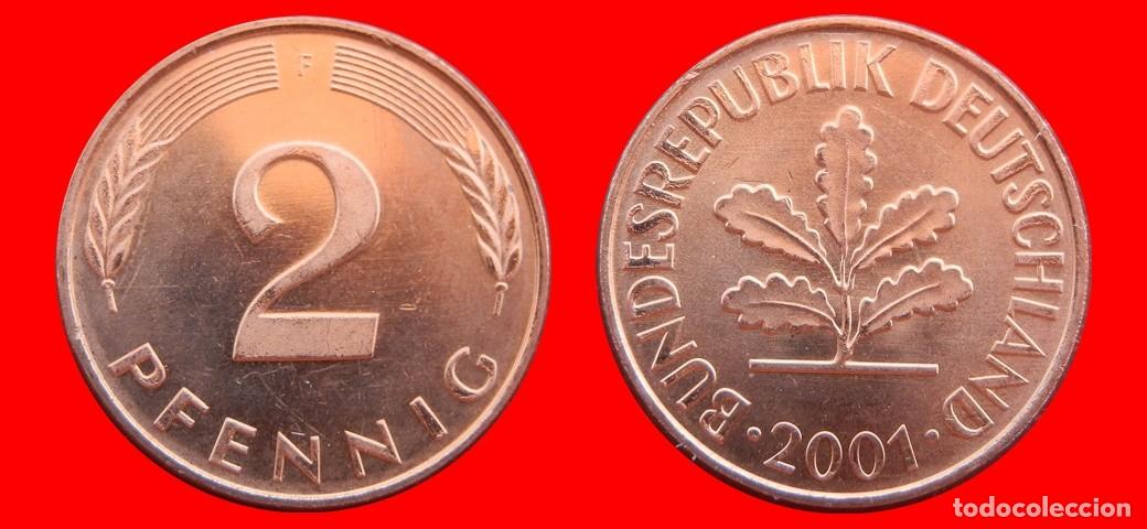 Monedas antiguas de Europa: 2 PFENNIG 2001-F PROOF BRD ALEMANIA-150657