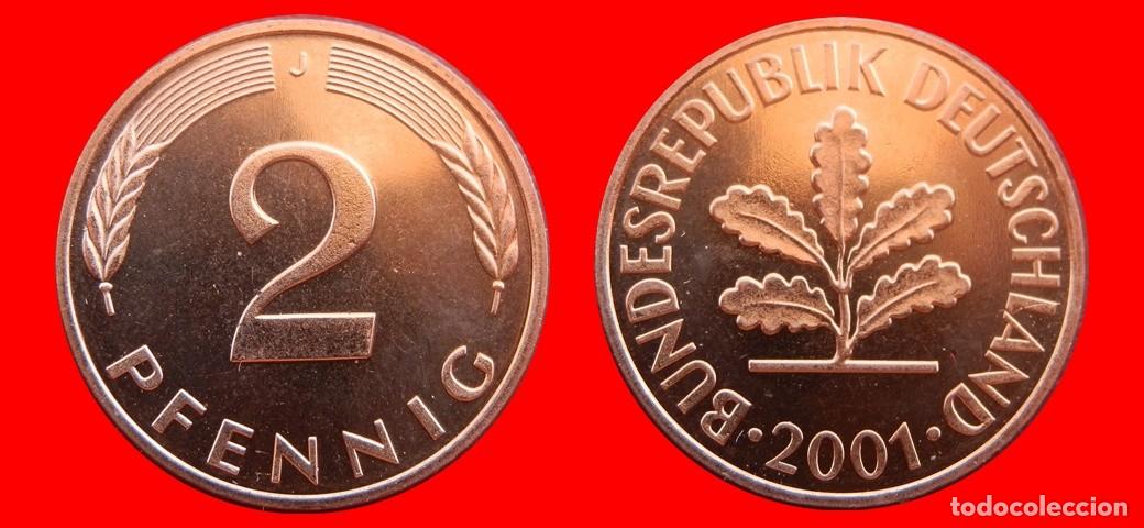 Monedas antiguas de Europa: 2 PFENNIG 2001-J PROOF BRD ALEMANIA-150659