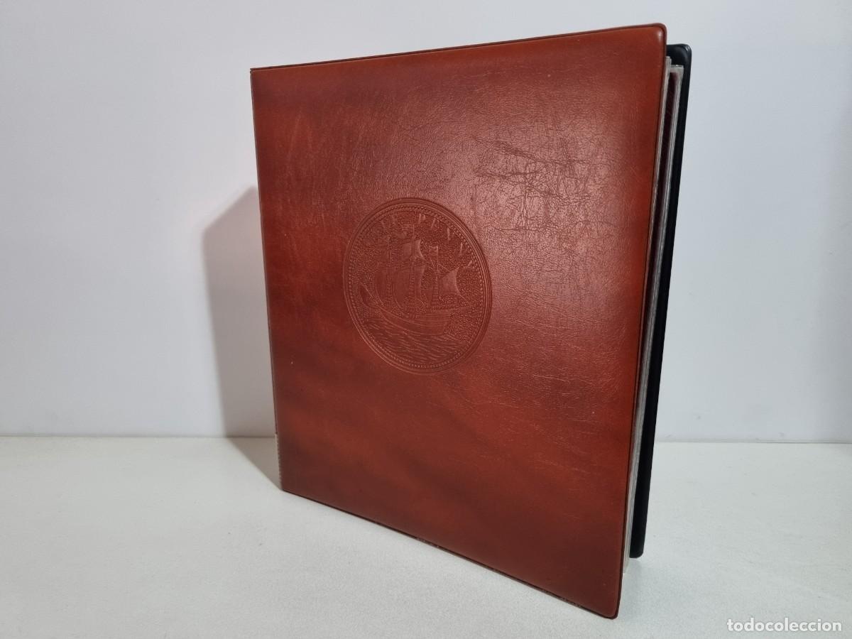 Monedas antiguas de Europa: Album Marron Half Penny Carpeta Monedas Coleccionista Moneda Clasificador