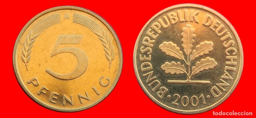 Monedas antiguas de Europa: 5 PFENNIG 2001-A PROOF BRD ALEMANIA-150665
