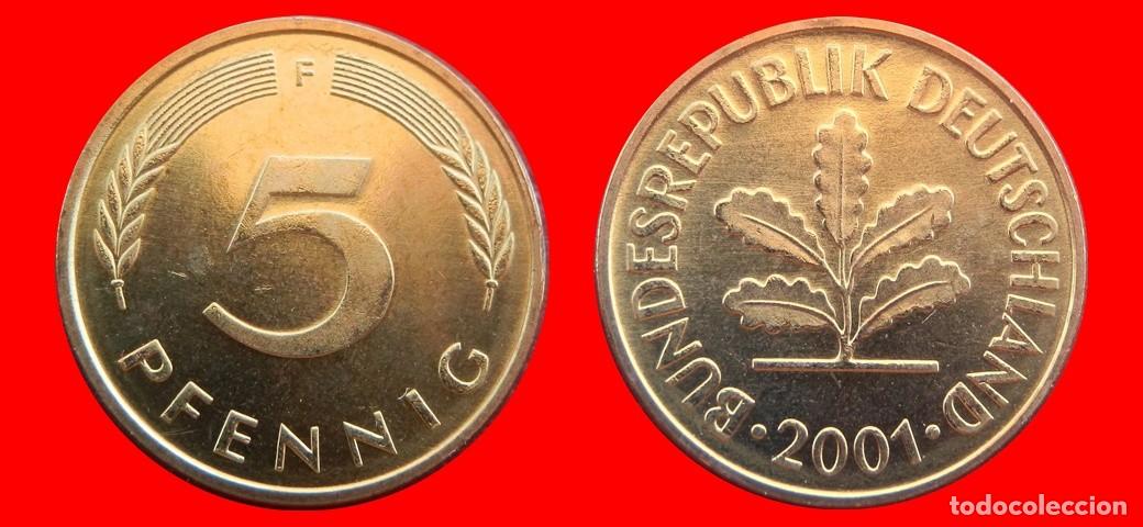 Monedas antiguas de Europa: 5 PFENNIG 2001-F PROOF BRD ALEMANIA-150667