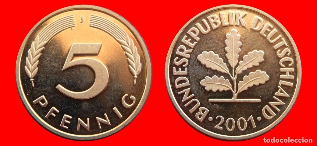 Monedas antiguas de Europa: 5 PFENNIG 2001-J PROOF BRD ALEMANIA-150669