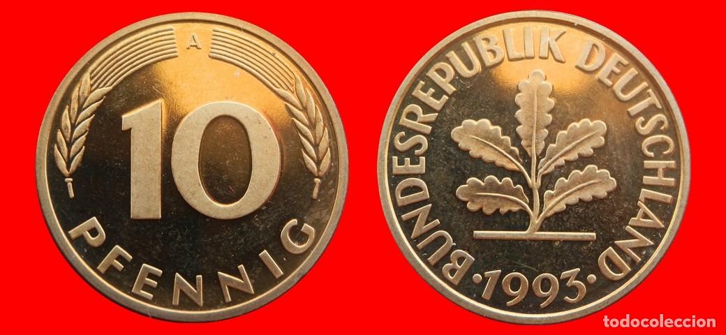 Monedas antiguas de Europa: 10 PFENNIG 1993-A PROOF BRD ALEMANIA-150672