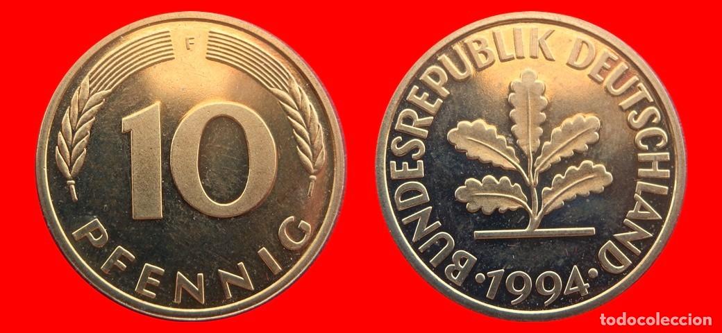Monedas antiguas de Europa: 10 PFENNIG 1994-F PROOF BRD ALEMANIA-150674