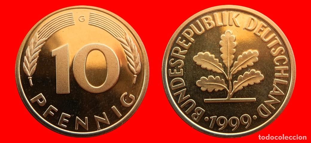 Monedas antiguas de Europa: 10 PFENNIG 1999-G PROOF BRD ALEMANIA-150677