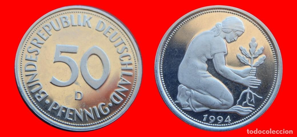 Monnaies anciennes de Europe: 50 PFENNIG 1994-D PROOF BRD ALEMANIA-150685
