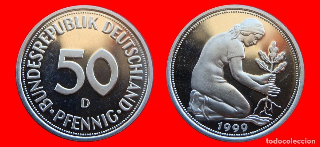 Monnaies anciennes de Europe: 50 PFENNIG 1999-D PROOF BRD ALEMANIA-150687