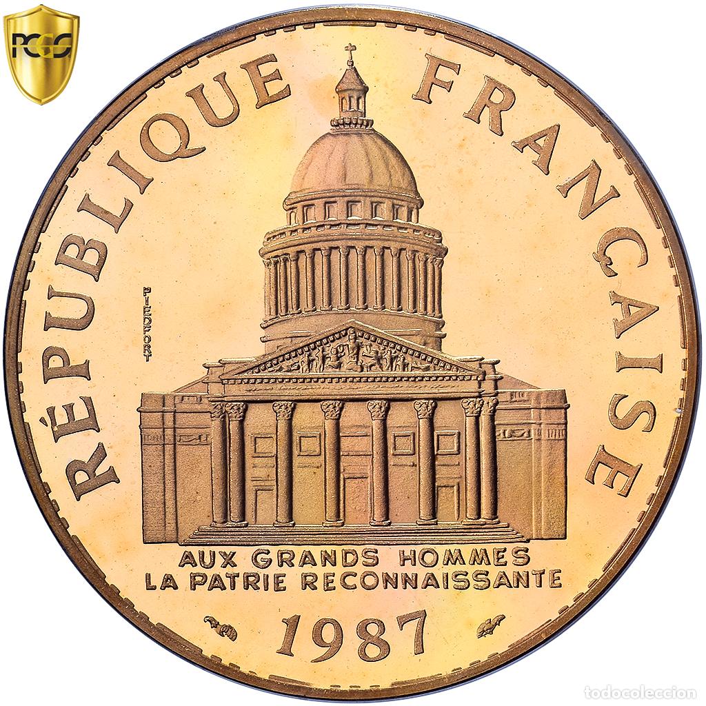 Monedas antiguas de Europa: [#982500] Francia, 100 Francs, 1987, Monnaie de Paris, Oro, PCGS, SP68, KM:P989