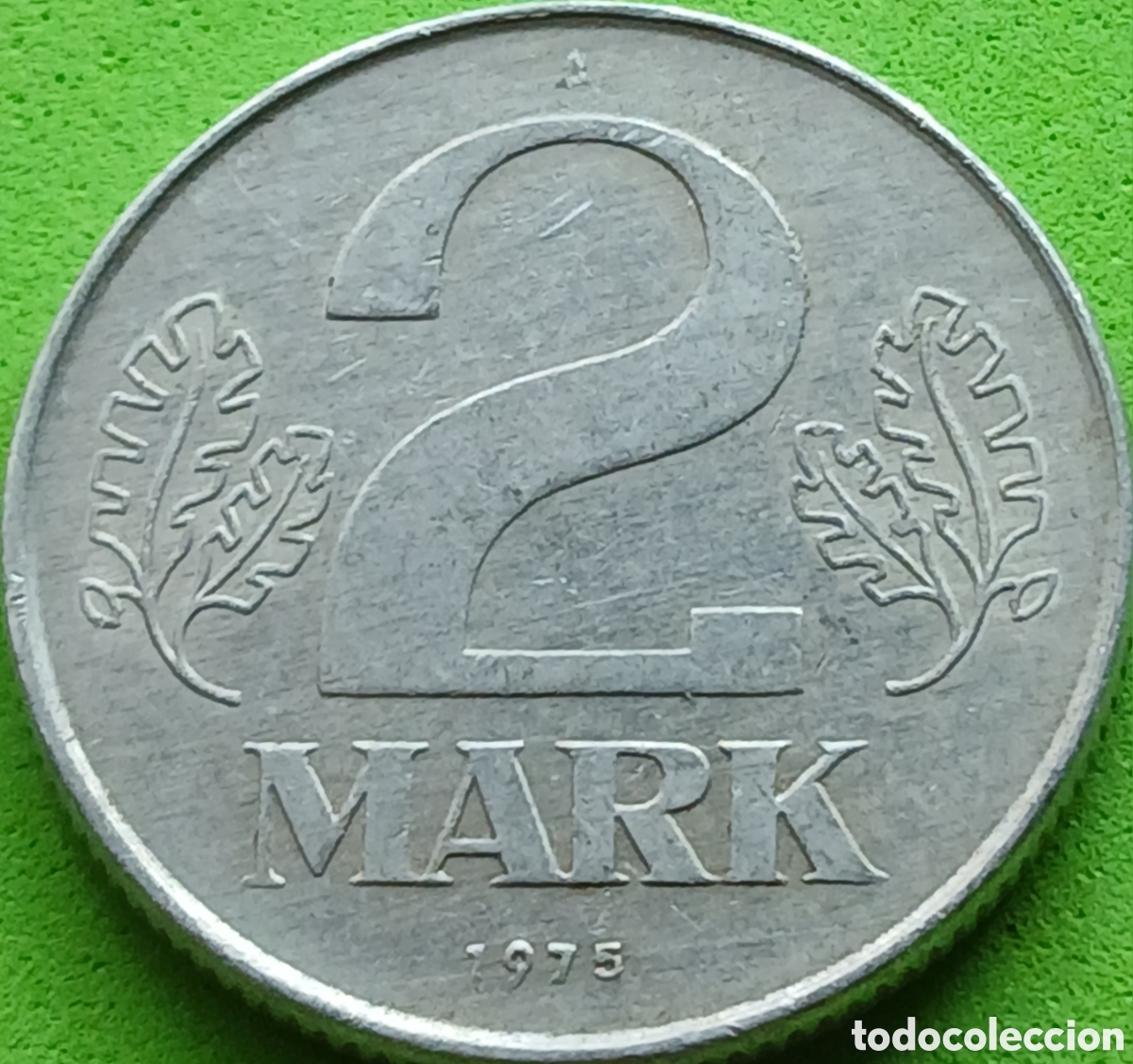 Monedas antiguas de Europa: Alemania Oriental 2 marcos 1975 km#48
