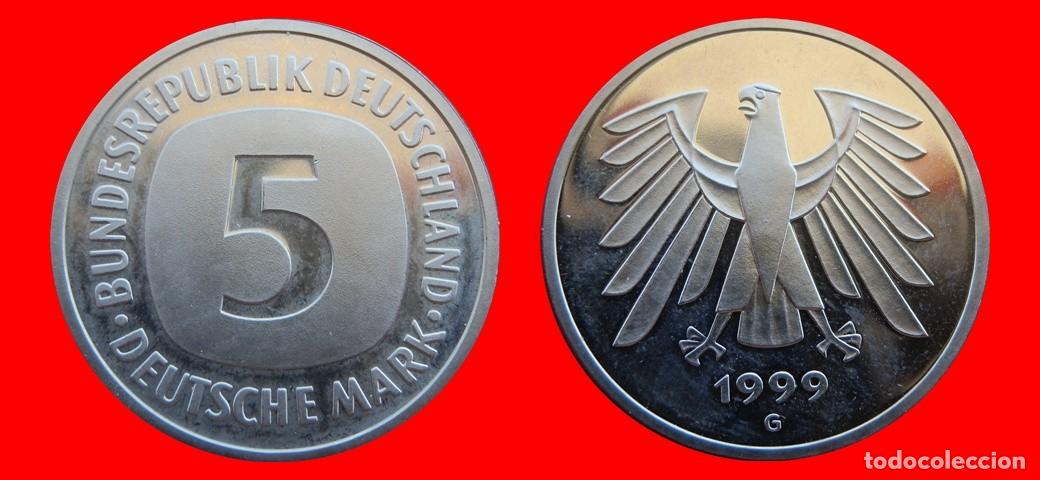 Monedas antiguas de Europa: 5 MARCOS 1999-G PROOF BRD ALEMANIA-150706
