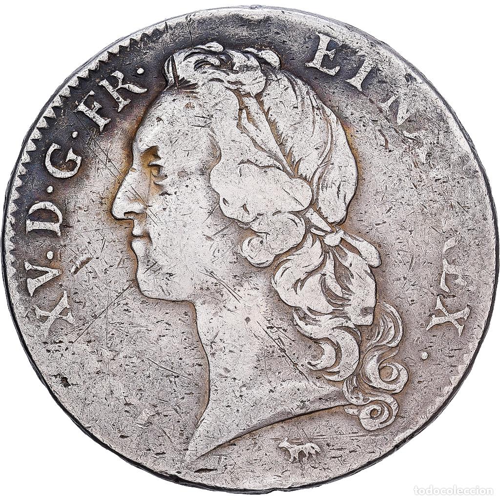 Monedas antiguas de Europa: [#982517] Francia, Louis XV, &Eacute;cu au bandeau, 1740, Paris, Plata, BC+, KM:512.1