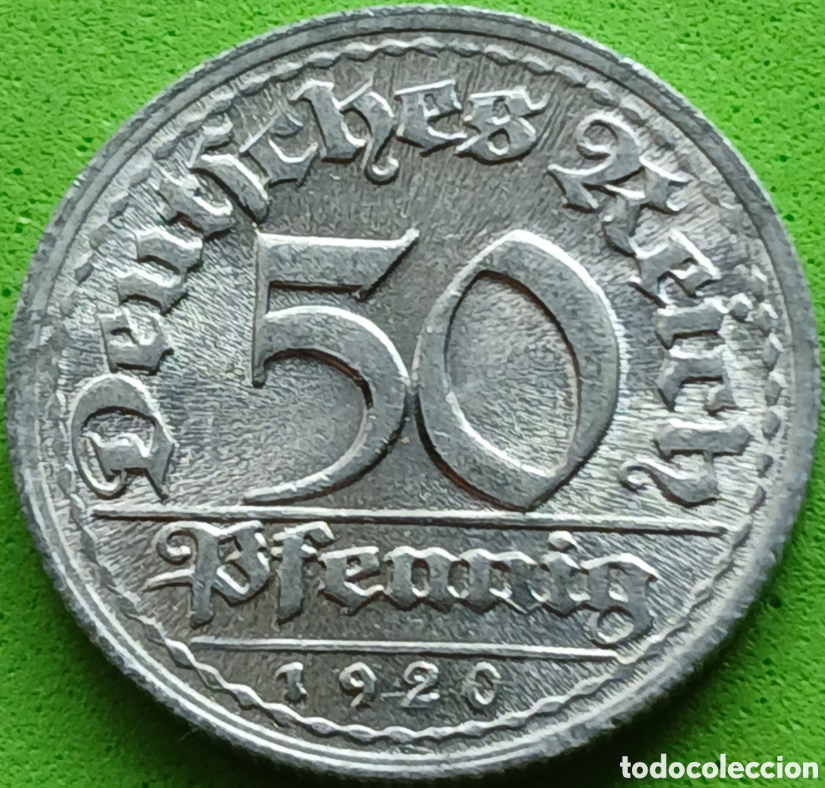 Monedas antiguas de Europa: Alemania Rep&uacute;blica de Weimar 50 pfennig 1920 D km#27