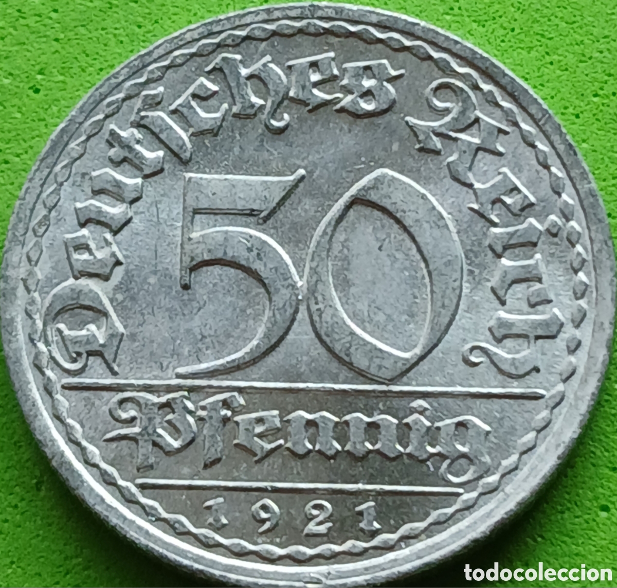 Monedas antiguas de Europa: Alemania Rep&uacute;blica de Weimar 50 pfennig 1921 A km#27