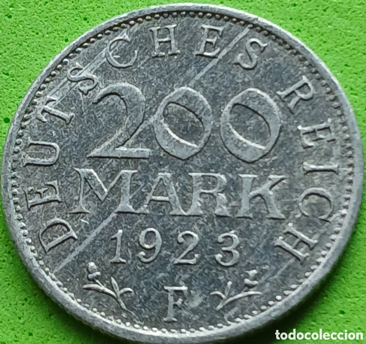 Monedas antiguas de Europa: Alemania Rep&uacute;blica de Weimar 200 marcos 1923 F km#35