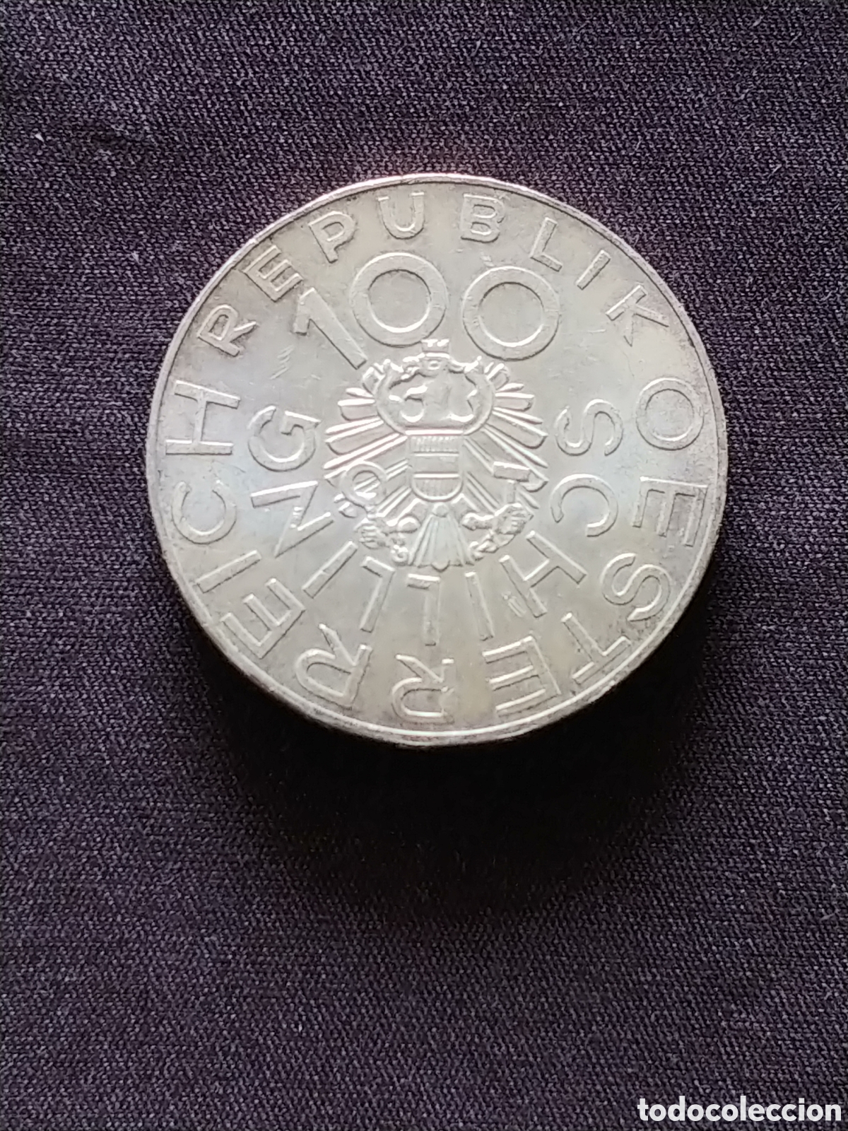 Monedas antiguas de Europa: Austria, 100 Shilling 1976, Ag .640 mls., S/C
