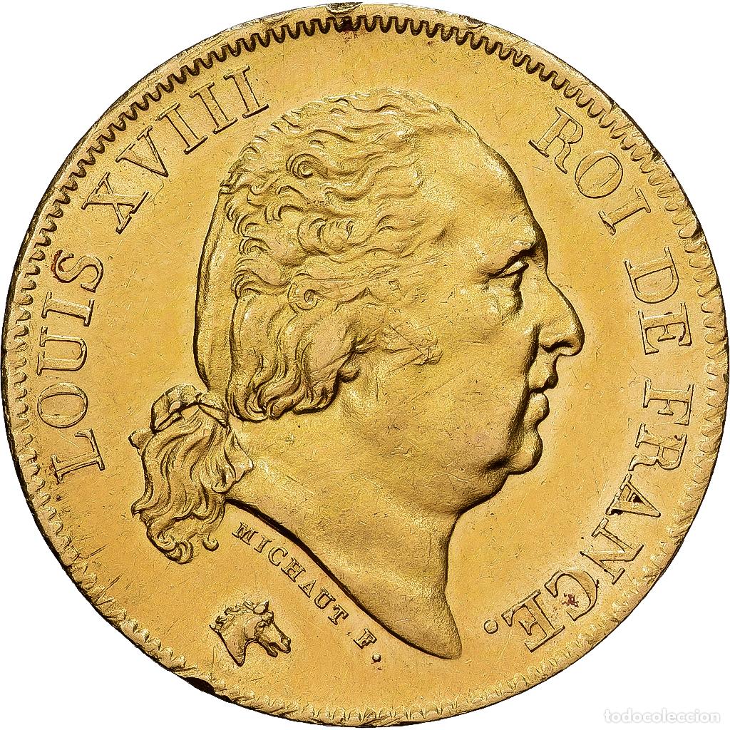 Monedas antiguas de Europa: [#1121615] Francia, Louis XVIII, 40 Francs, 1817, Paris, Oro, EBC, Gadoury:1092, KM:713.1
