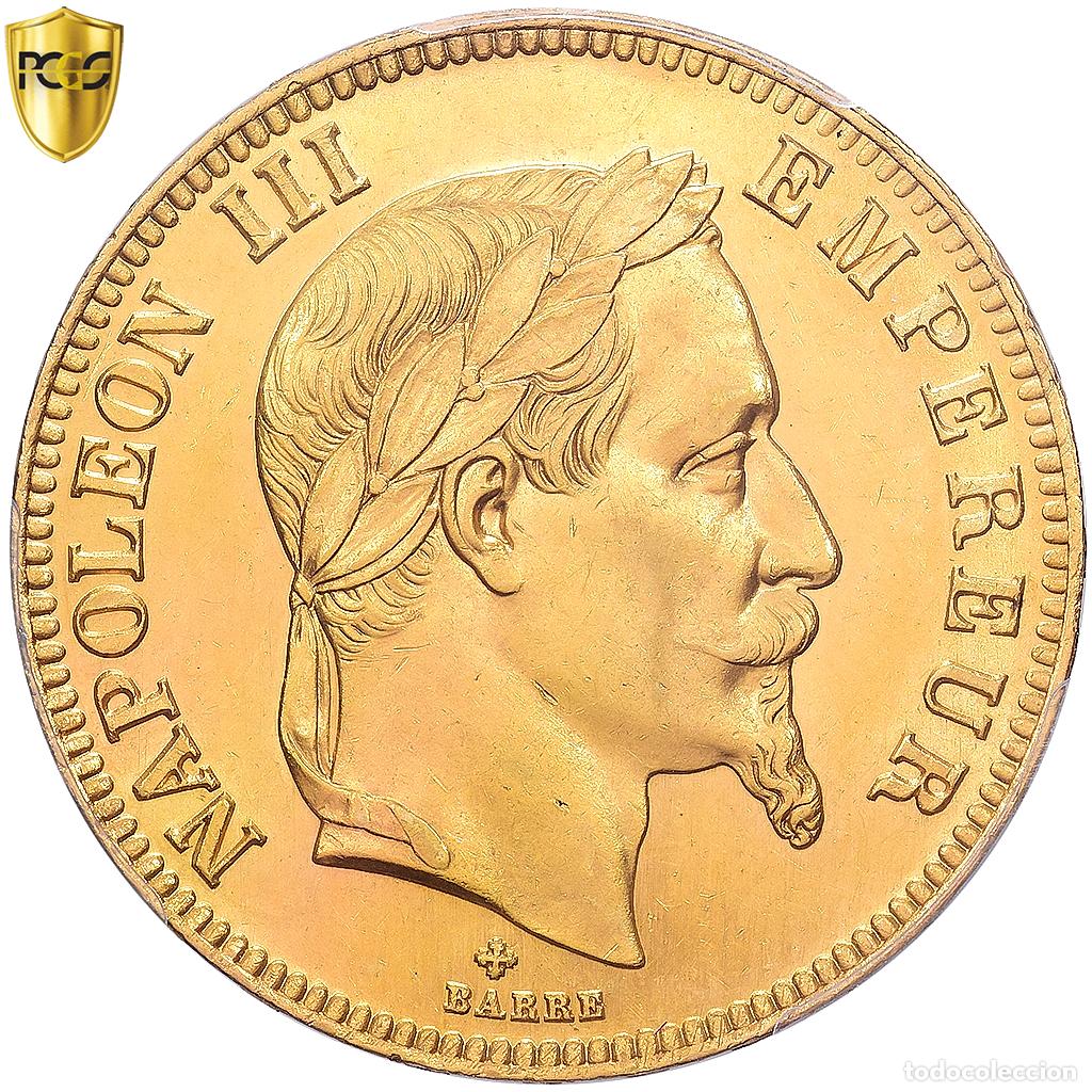 Alte M&uuml;nzen aus Europa: [#1121669] Francia, Napoleon III, 100 Francs, 1862, Strasbourg, Oro, PCGS, MS63