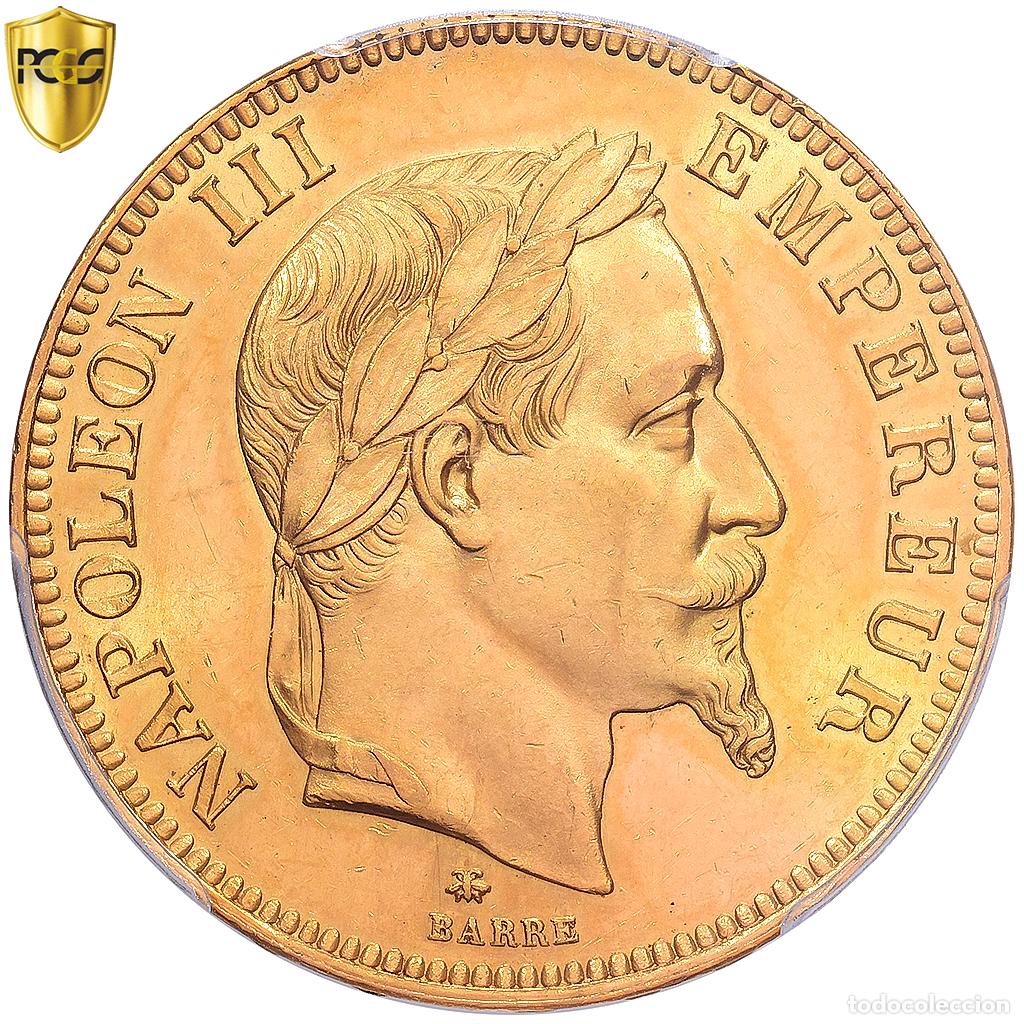 Alte M&uuml;nzen aus Europa: [#1121672] Francia, Napoleon III, 100 Francs, 1866, Paris, Oro, PCGS, MS63, Gadoury:1136
