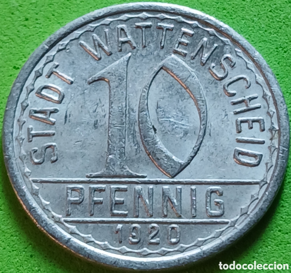 Monedas antiguas de Europa: Alemania 10 pfennig 1920 ( Notgeld) WF#579.8