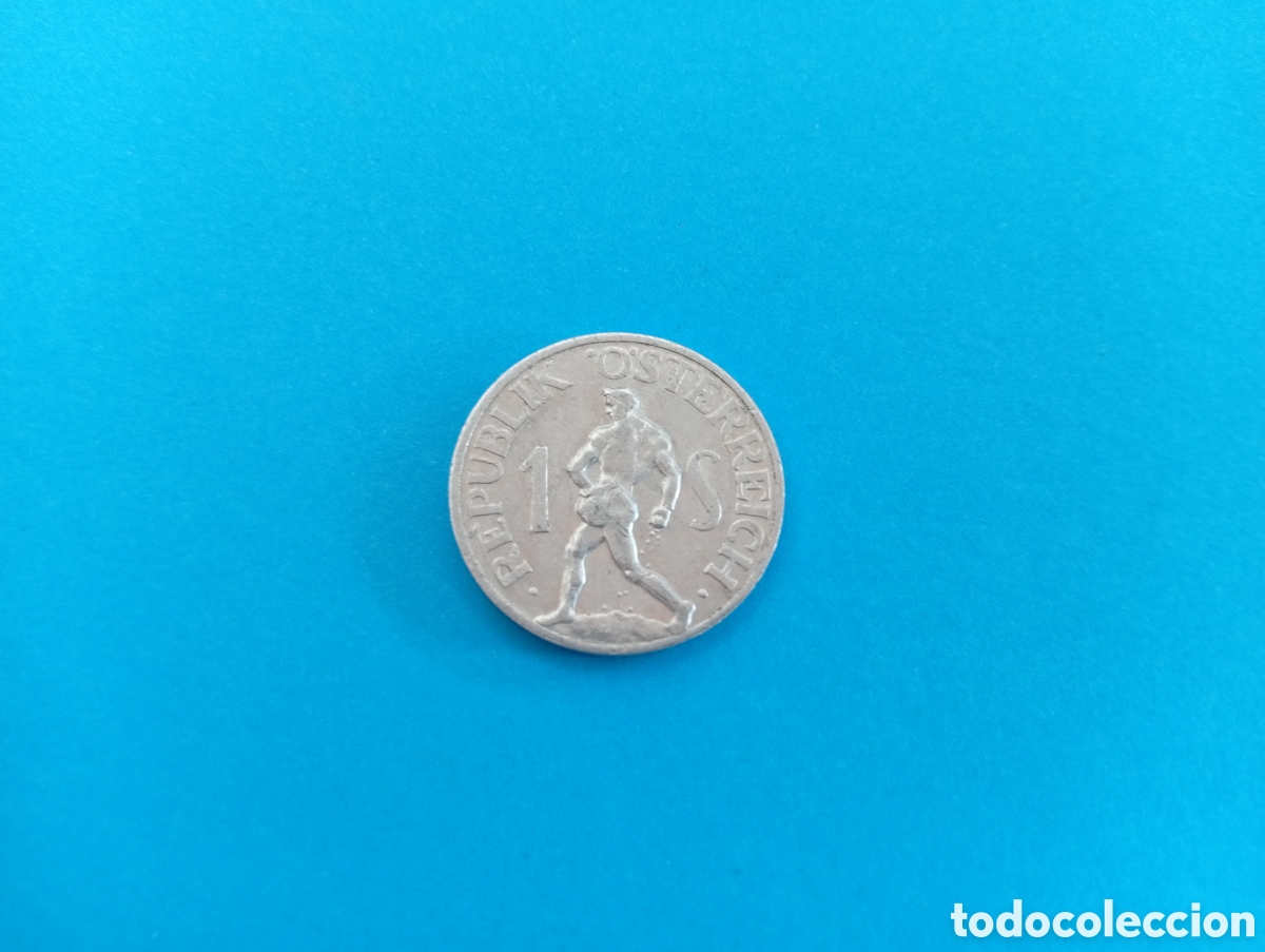 Monedas antiguas de Europa: 1 chel&iacute;n de Austria 1957 - Foto 2