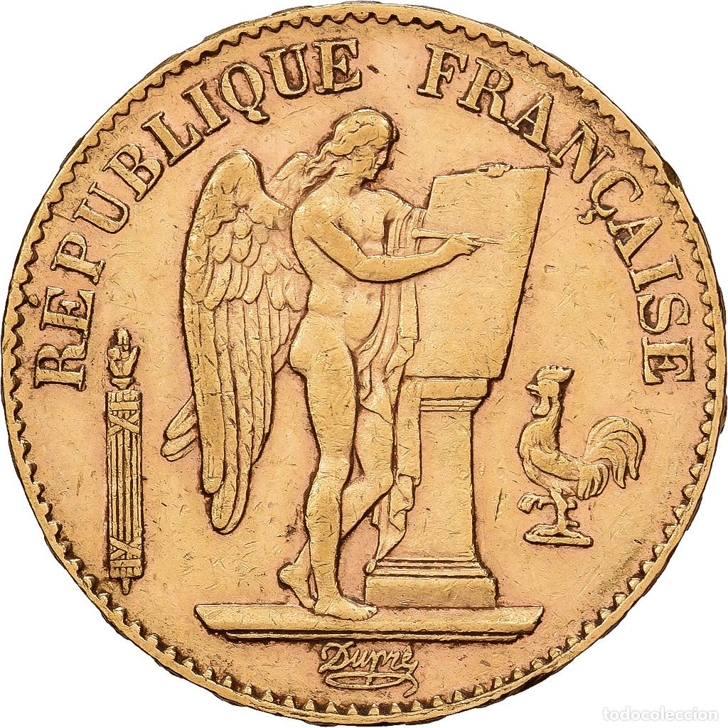 Monedas antiguas de Europa: [#1551122] Francia, 20 Francs, G&eacute;nie, 1888, Paris, Oro, MBC, Gadoury:1063, KM:825