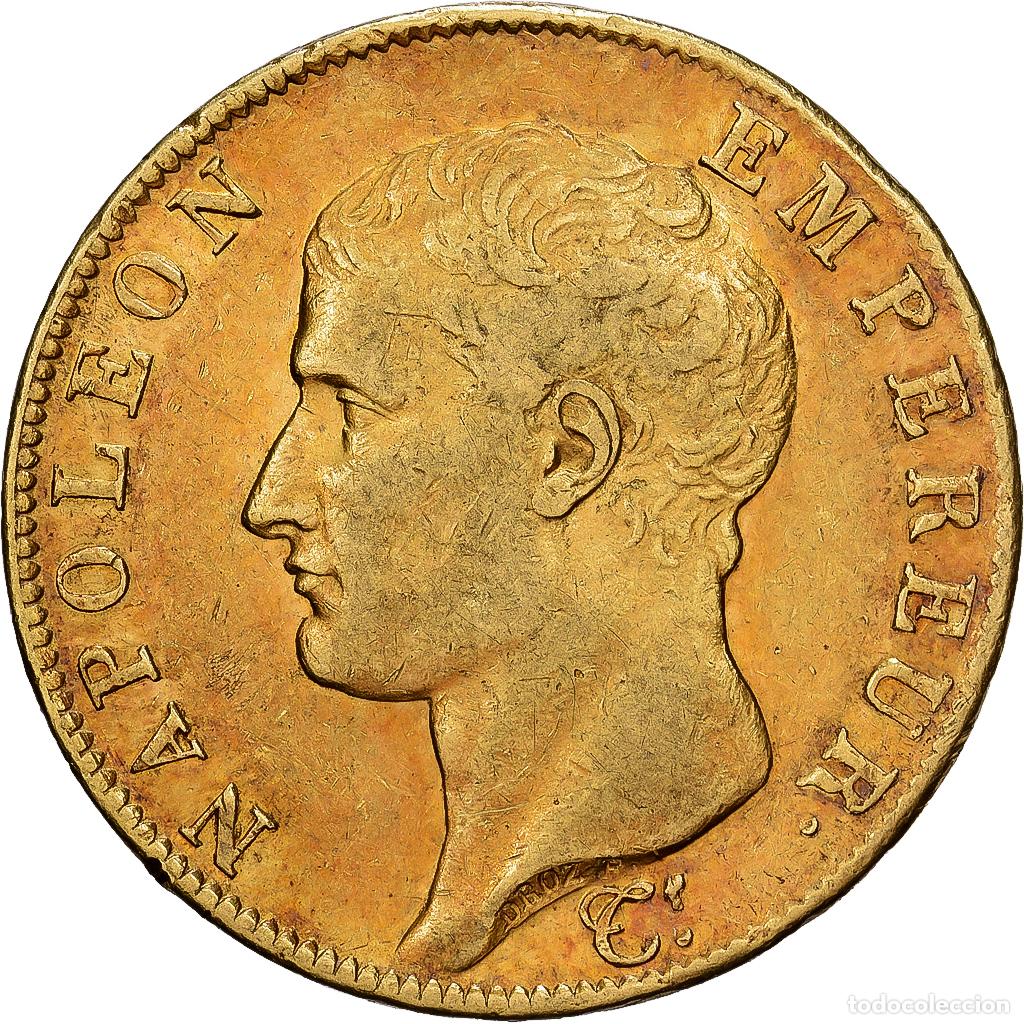 Monedas antiguas de Europa: [#1121613] Francia, 40 Francs, Napol&eacute;on I, AN 13, Paris, Oro, MBC, Gadoury:1081, KM:664