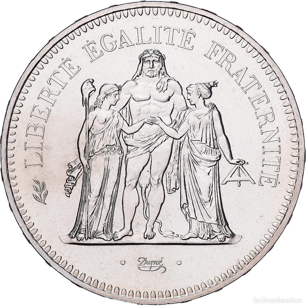 Monedas antiguas de Europa: [#1551191] Francia, 50 Francs, Hercule, 1980, Paris, Rare, Plata, FDC, Gadoury:882