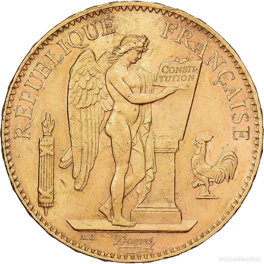 Monedas antiguas de Europa: [#1551097] Francia, 100 Francs, G&eacute;nie, 1899, Paris, Rare, Oro, MBC+, Gadoury:1137, KM:832