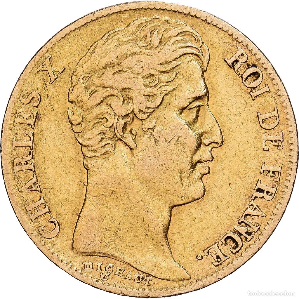 Monedas antiguas de Europa: [#1121581] Francia, Charles X, 20 Francs, 1830, Paris, Oro, MBC, KM:17