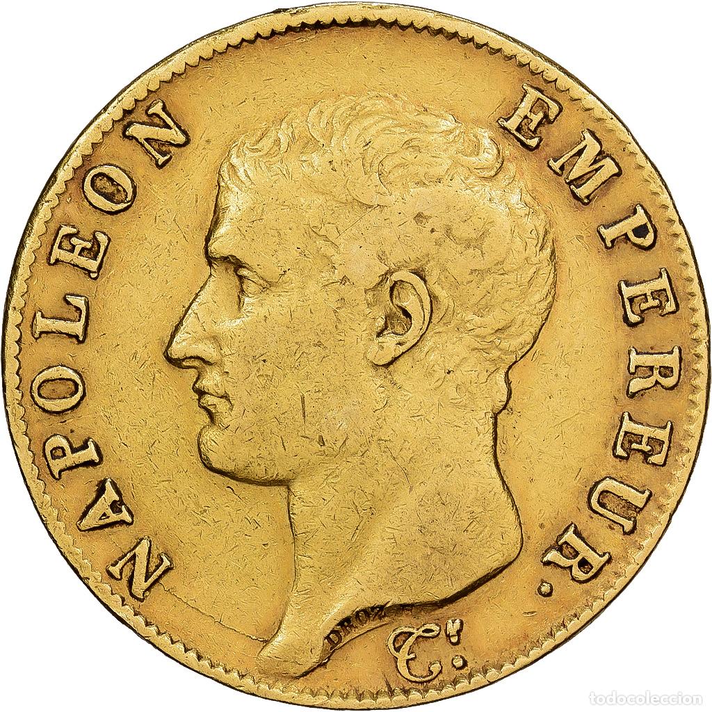 Monedas antiguas de Europa: [#1551103] Francia, Napoleon I, 40 Francs, 1806, Paris, Oro, MBC, Gadoury:1082, KM:675.1