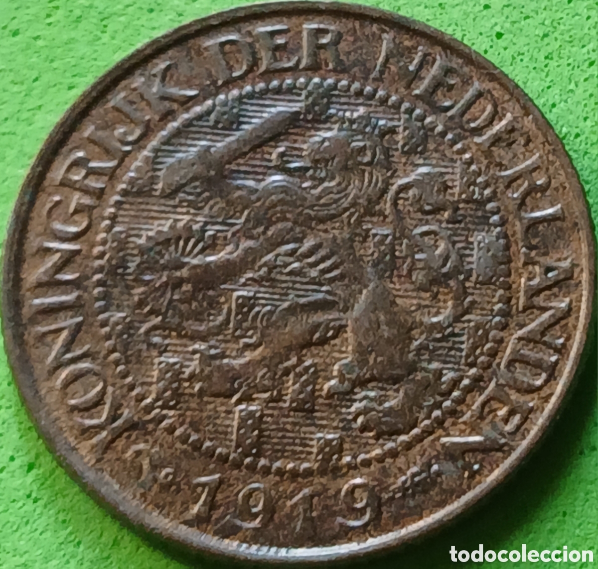 Monedas antiguas de Europa: Pa&iacute;ses Bajos 1 cent 1919 km#152