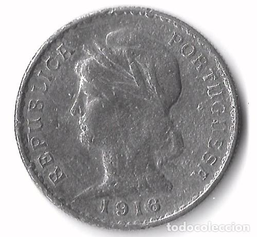 Monedas antiguas de Europa: Moneda de 50 Centavos (1916) &ndash; Portugal (Prata, MBC)