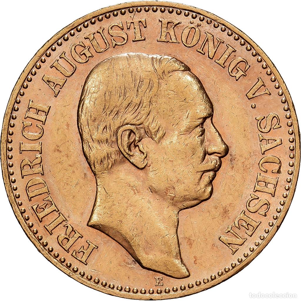 Monedas antiguas de Europa: [#1121618] Estados alemanes, SAXONY-ALBERTINE, Friedrich August III, 20 Mark, 1905
