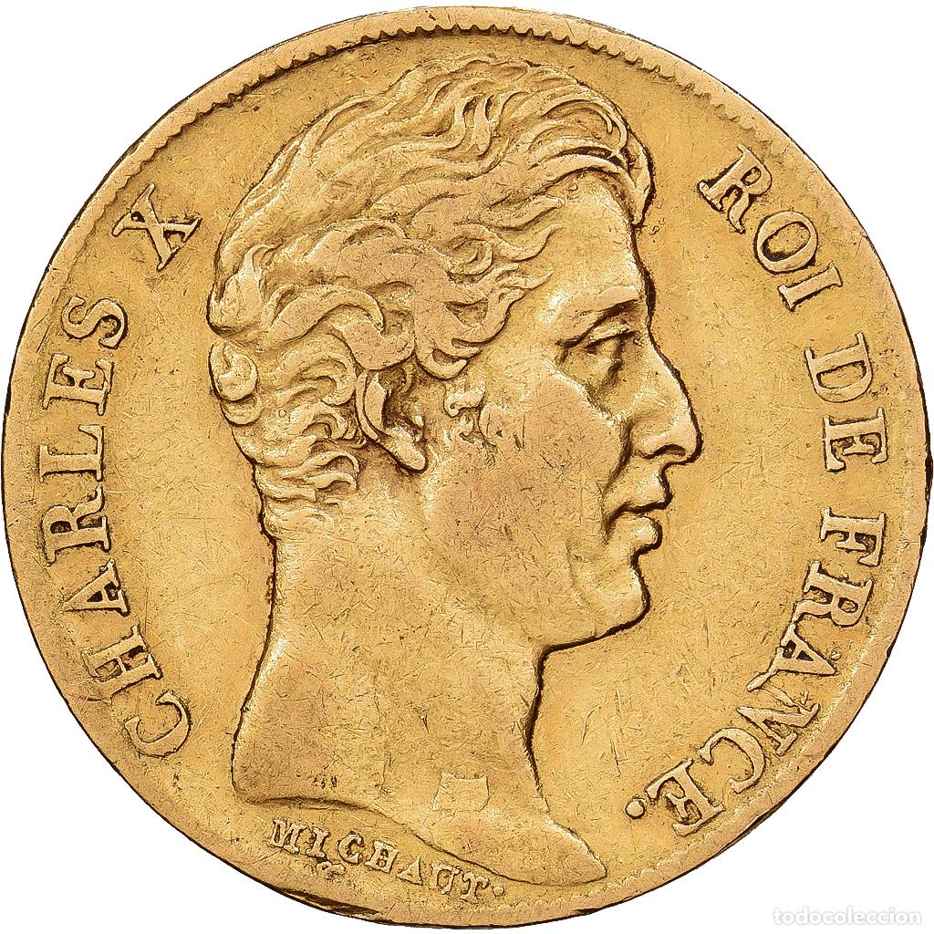 Monedas antiguas de Europa: [#1551118] Francia, Charles X, 20 Francs, 1825, Paris, Oro, MBC, Gadoury:1029, KM:726.1