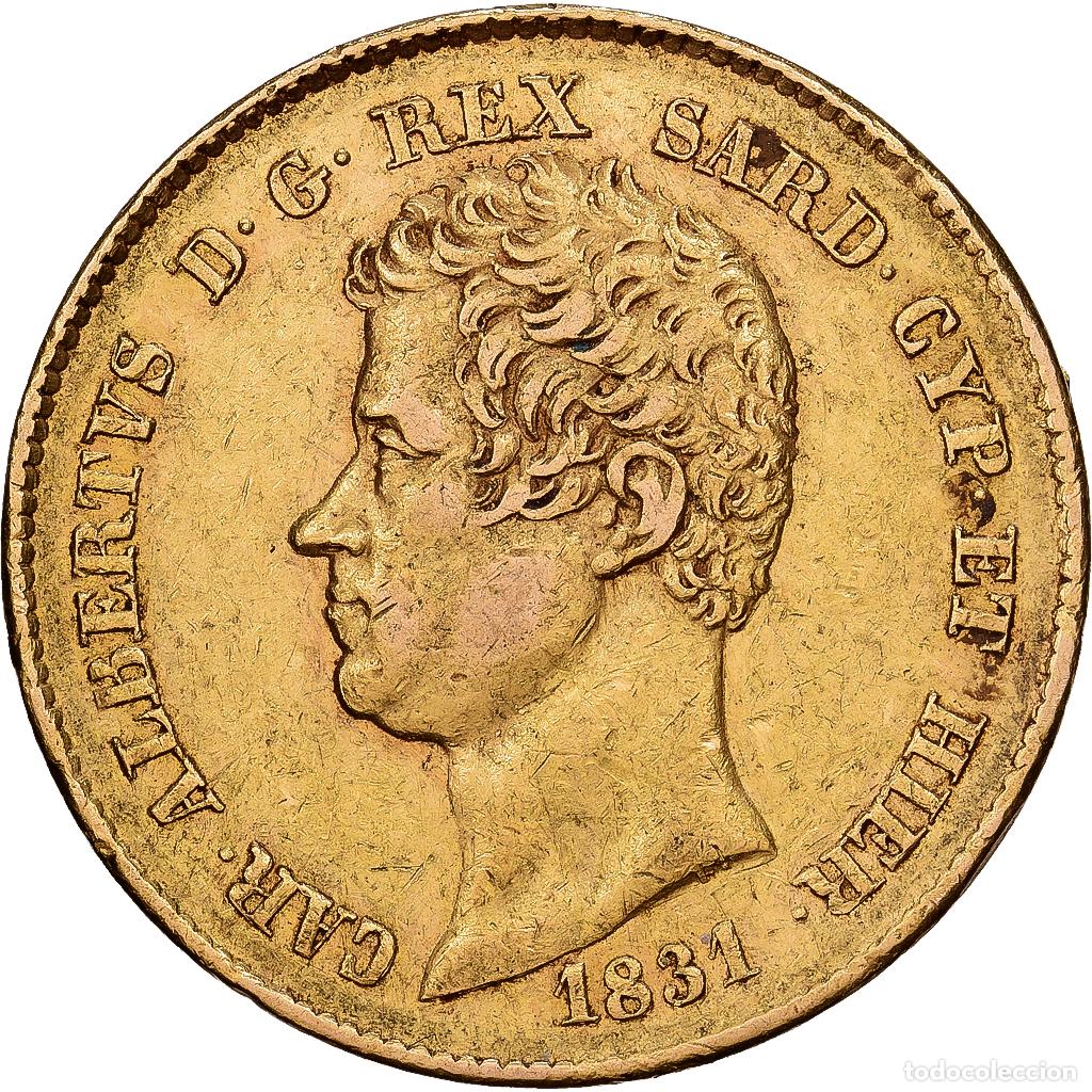 Monedas antiguas de Europa: [#1551133] Estados italianos, SARDINIA, Carlo Alberto, 20 Lire, 1831, Genoa, Oro, MBC