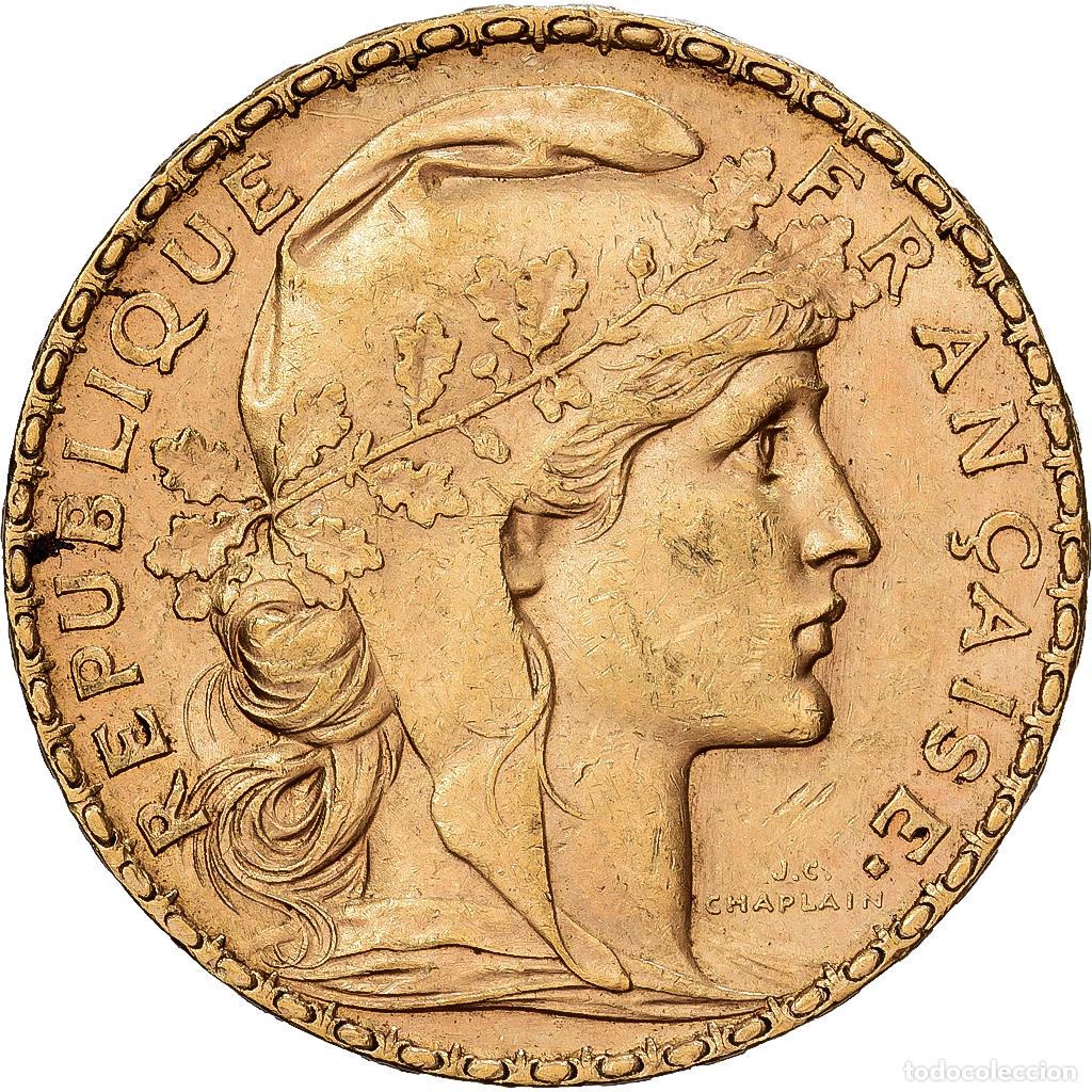 Monedas antiguas de Europa: [#1121583] Francia, 20 Francs, 1900, Paris, Oro, MBC+, KM:11