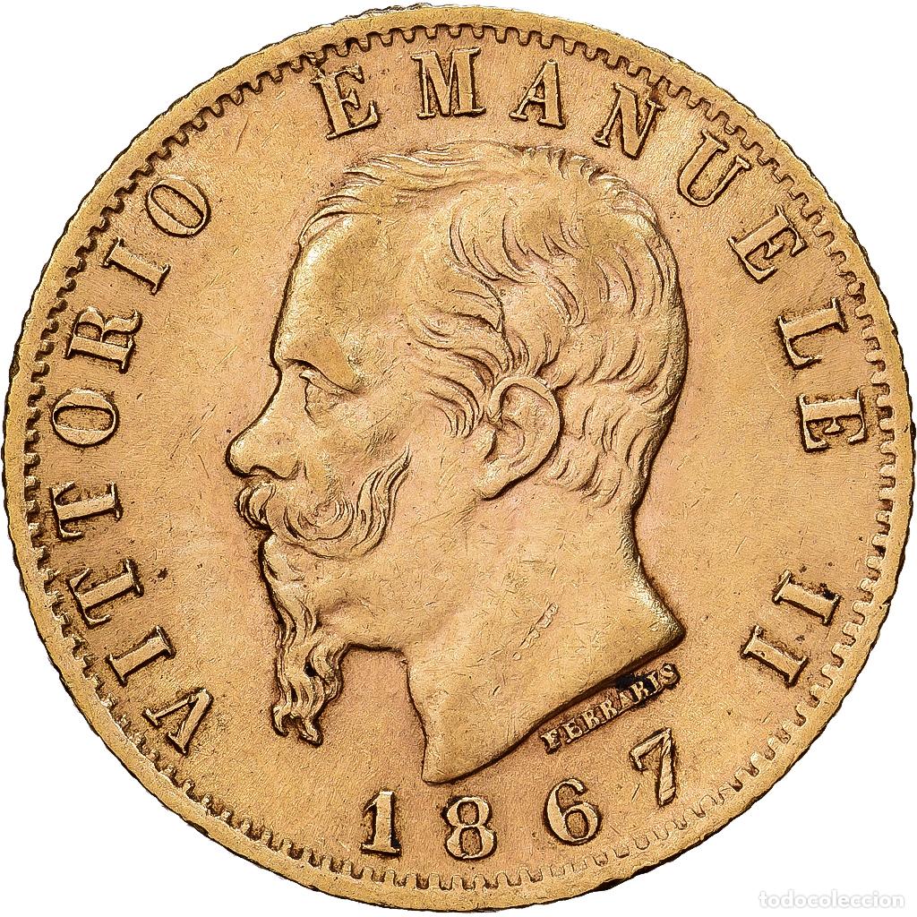Monedas antiguas de Europa: [#1121602] Italia, Vittorio Emanuele II, 20 Lire, 1867, Torino, Oro, MBC+, KM:10.1