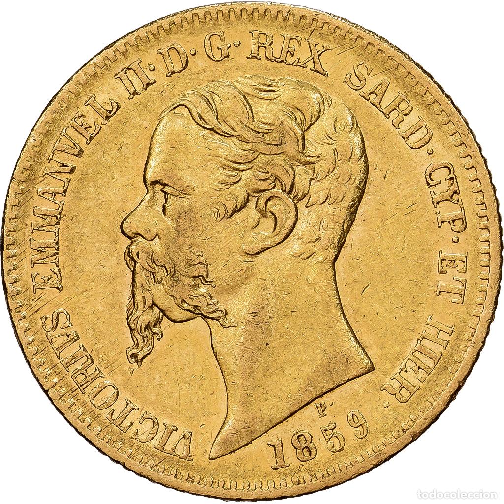 Monedas antiguas de Europa: [#1121603] Estados italianos, SARDINIA, Vittorio Emanuele II, 20 Lire, 1859, Torino, Oro