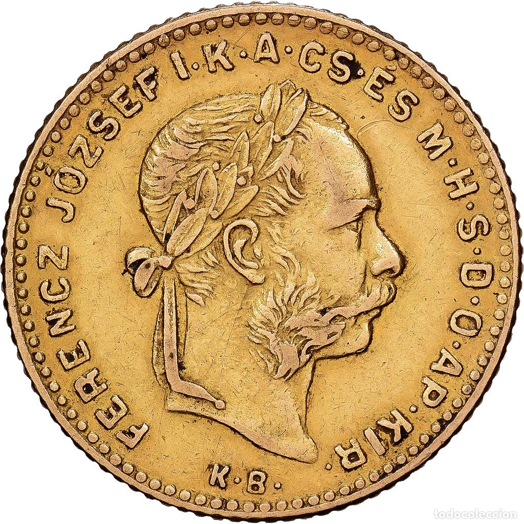 Monedas antiguas de Europa: [#1551135] Hungr&iacute;a, Franz Joseph I, 4 Forint 10 Francs, 1888, Kremnitz, Oro, MBC, KM:466