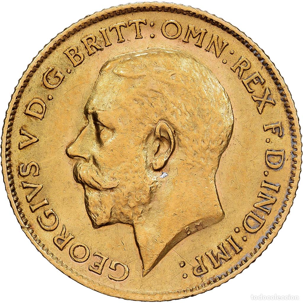 Monedas antiguas de Europa: [#1121647] Gran Breta&ntilde;a, George V, 1/2 Sovereign, 1911, Oro, EBC, KM:819