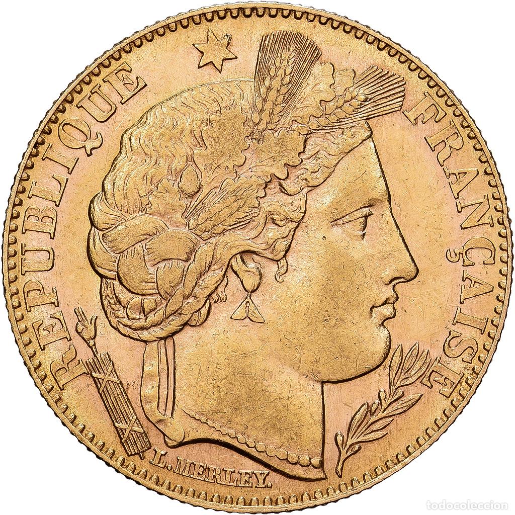 Monedas antiguas de Europa: [#1121646] Francia, 10 Francs, C&eacute;r&egrave;s, 1895, Paris, Oro, EBC, Gadoury:1016, KM:830