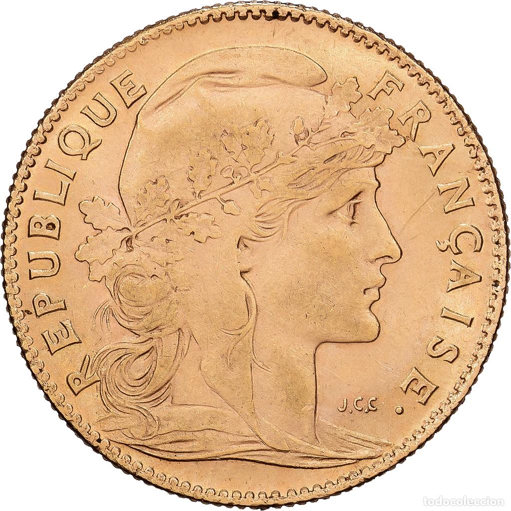 Monedas antiguas de Europa: [#1551141] Francia, 10 Francs, Marianne, 1907, Paris, Oro, MBC, Gadoury:1017, KM:846