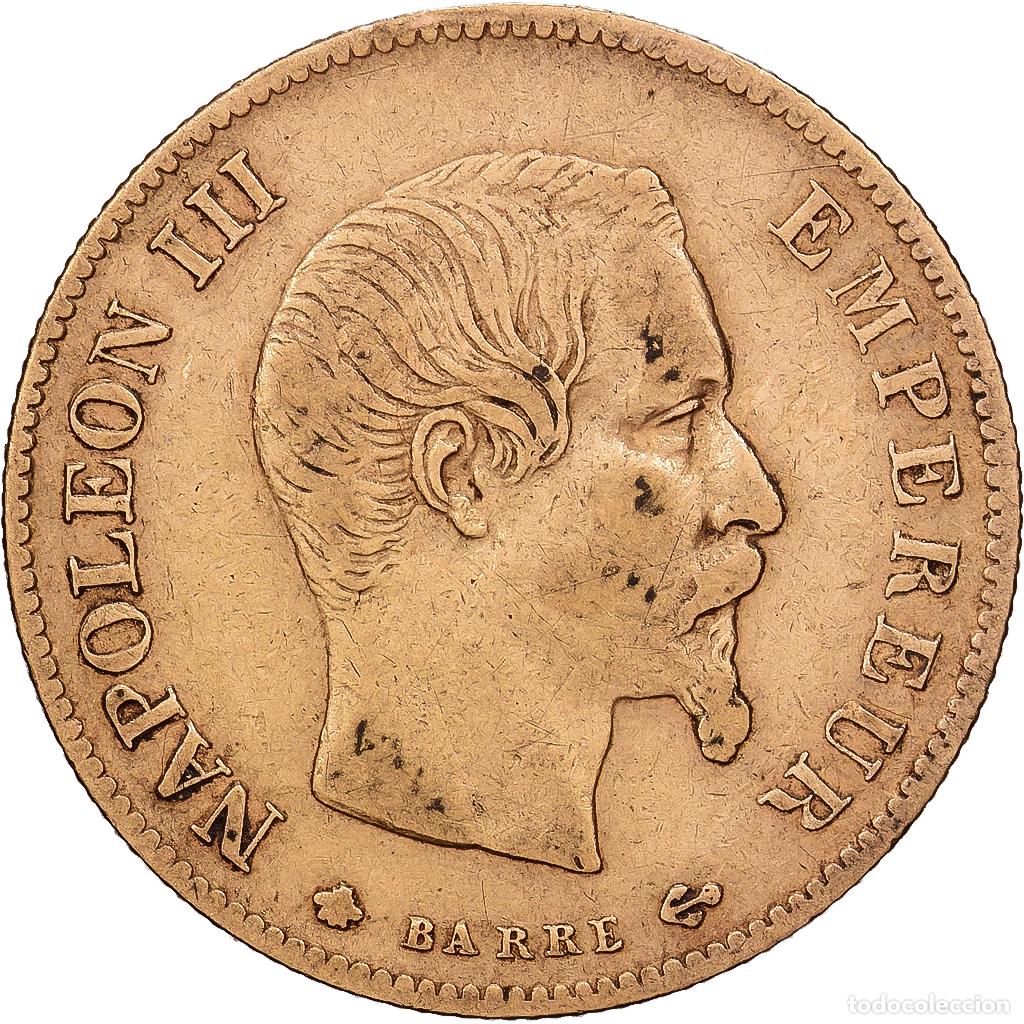 Monedas antiguas de Europa: [#1551137] Francia, Napoleon III, 10 Francs, 1860, Paris, Abeille, Oro, BC+, Gadoury:1014