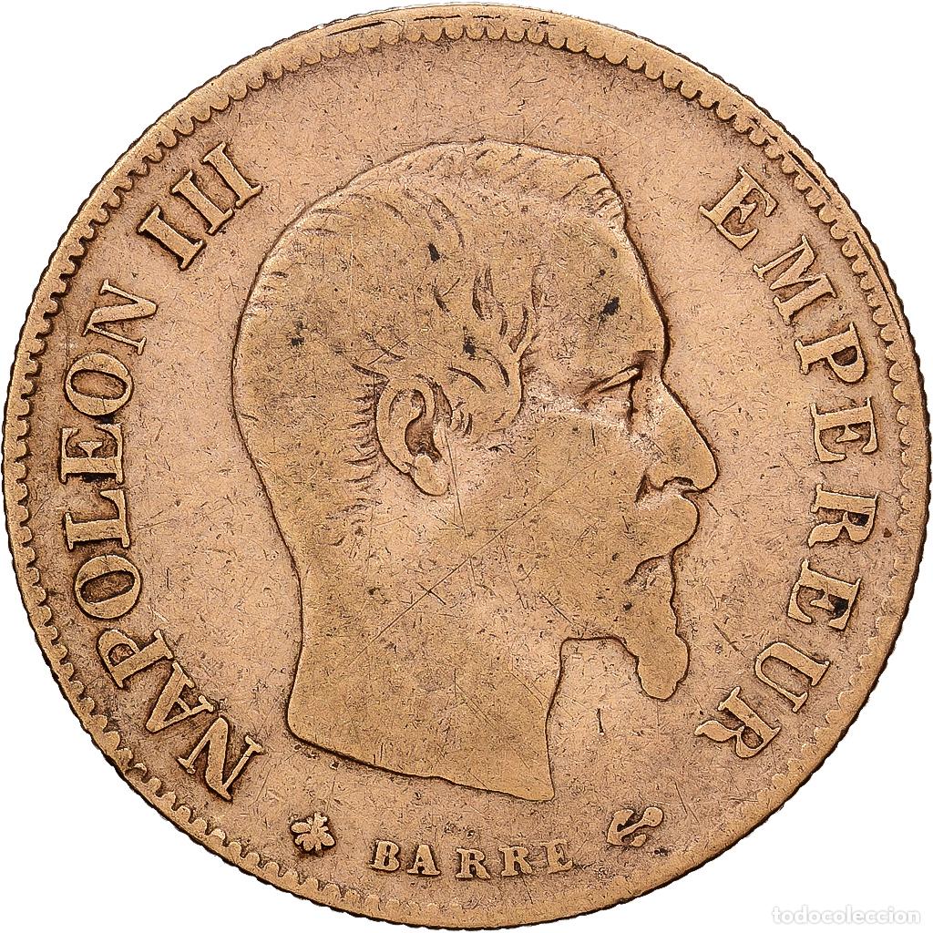 Monedas antiguas de Europa: [#1551138] Francia, Napoleon III, 10 Francs, 1860, Paris, Abeille, Oro, BC+, Gadoury:1014