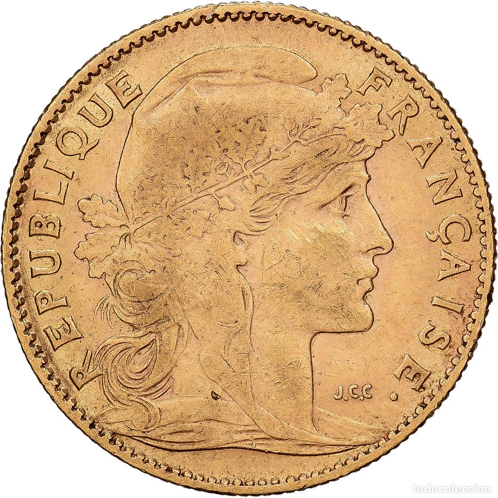 Monedas antiguas de Europa: [#1551140] Francia, 10 Francs, Marianne, 1905, Paris, Oro, MBC, Gadoury:1017, KM:846