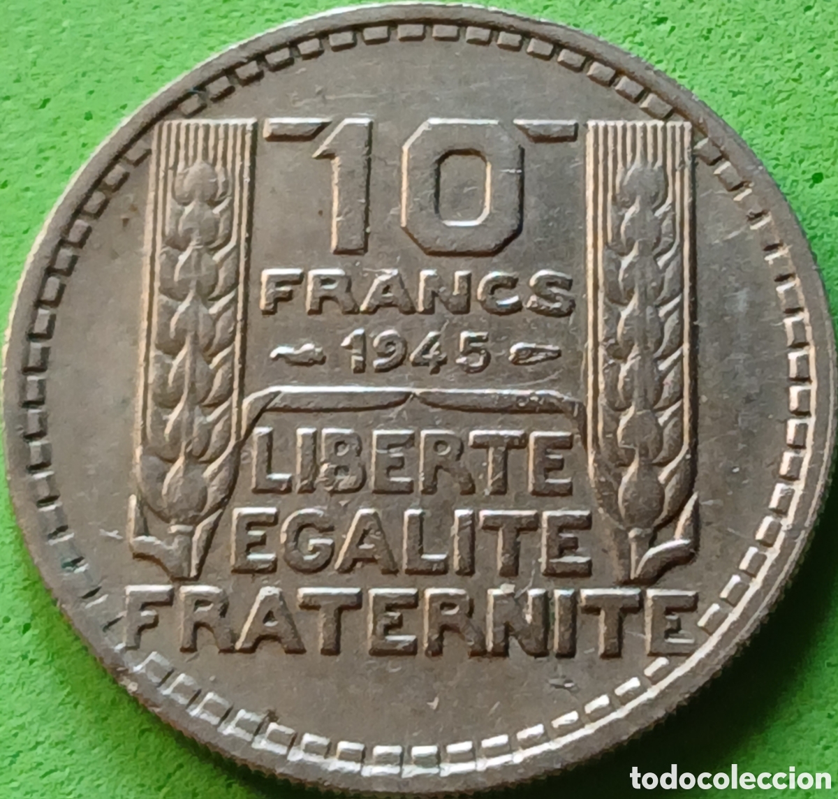 Monedas antiguas de Europa: Francia 10 francos 1945 km#908