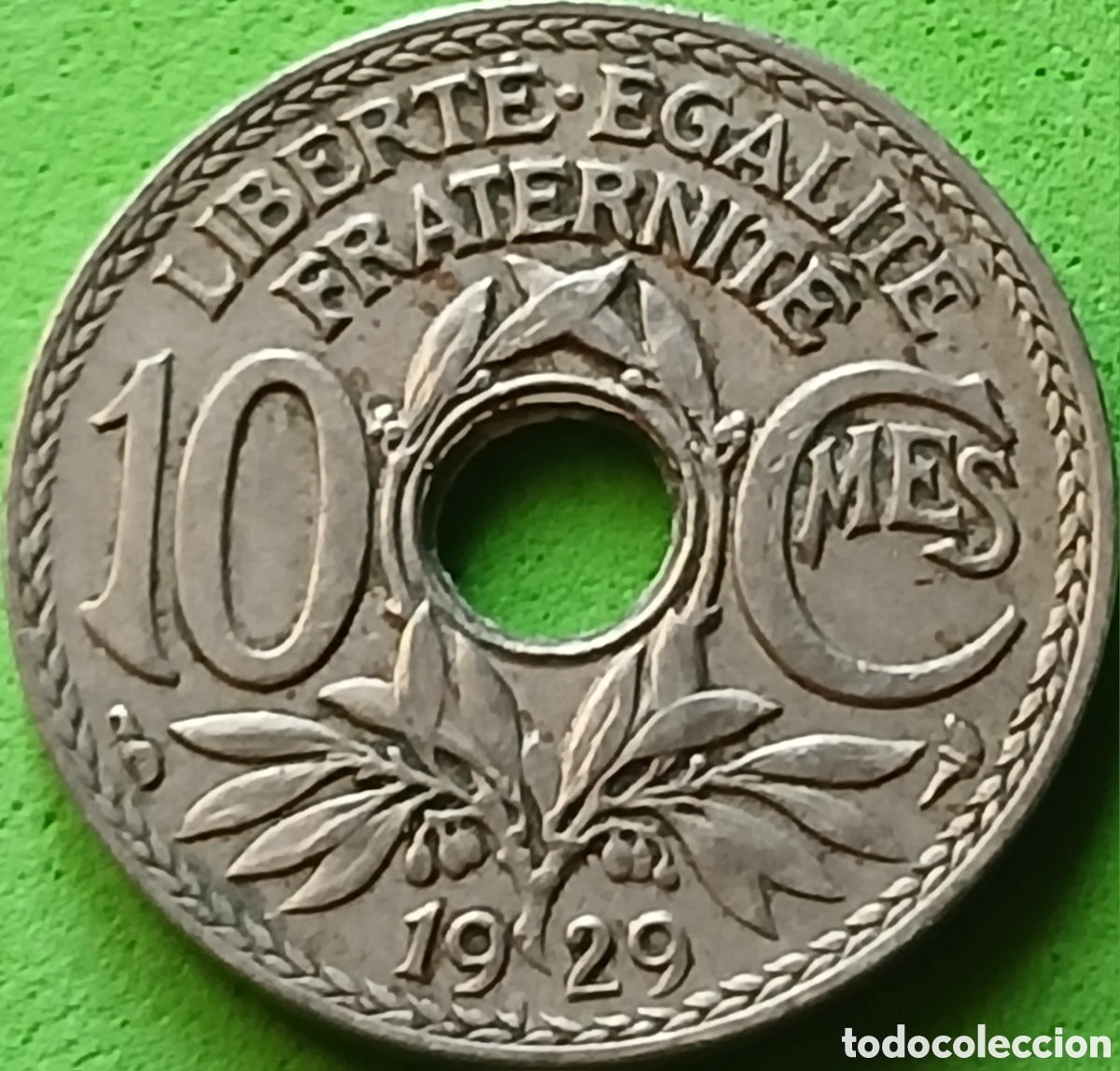 Monedas antiguas de Europa: Francia 10 c&eacute;ntimos 1929 km#866a