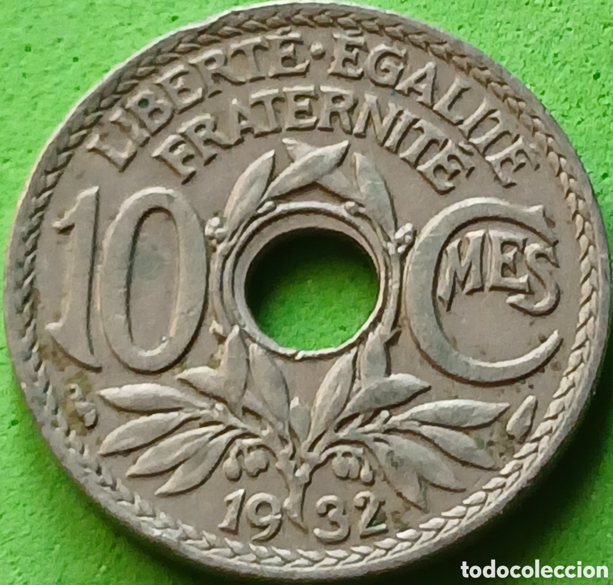Monedas antiguas de Europa: Francia 10 c&eacute;ntimos 1932 km#866a